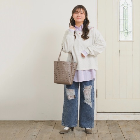 レディース　2WAYロゴプルオーバー(Taiyou)