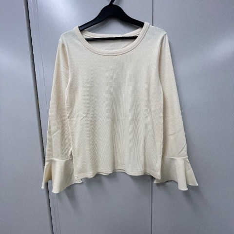 【低身長さん向け】レディース　袖フレアカラープルオーバー（saori）