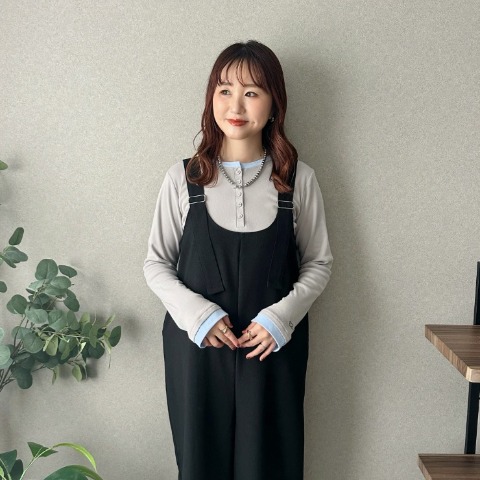 レディース　シアー配色プルオーバー（omi）