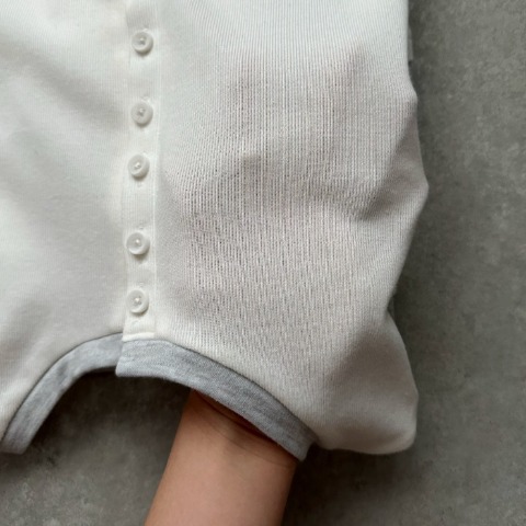 レディース　シアー配色プルオーバー（omi）