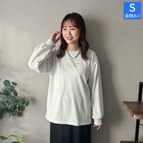 レディース　落書きロゴプルオーバー（omi）