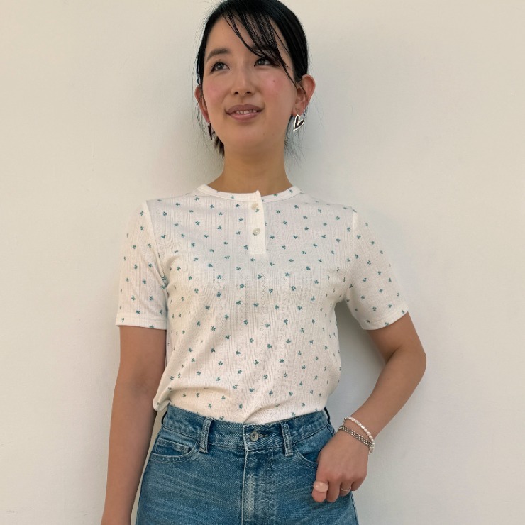 レディース ヘンリーネックTシャツ（Helm） | しまむら | しまむらパーク