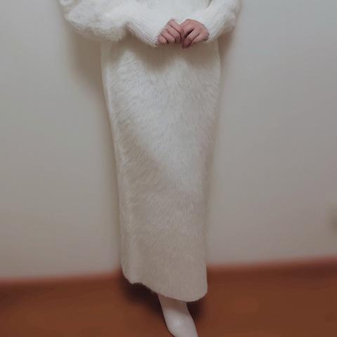 レディース　ニットスカート（あざと女子）