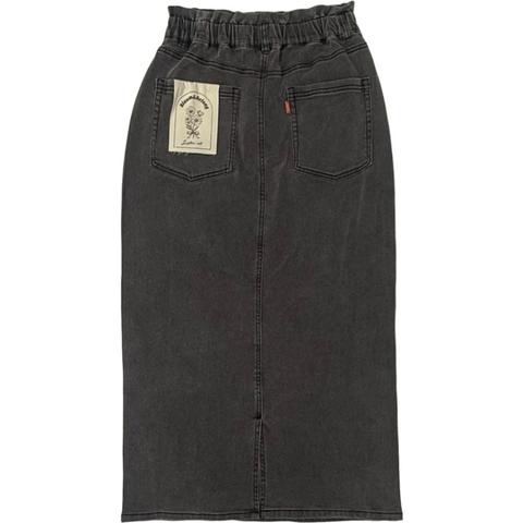 レディース　裏起毛デニムナロースカート（yuki×Taiyou）