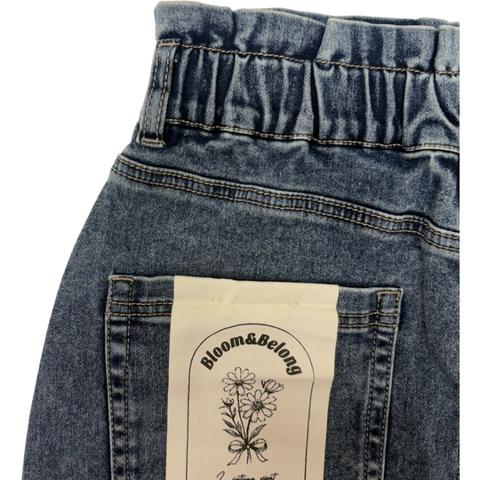 レディース　裏起毛デニムナロースカート（yuki×Taiyou）