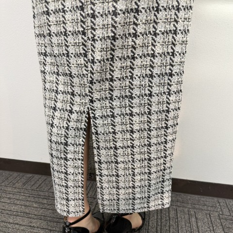 レディース　ツイードナロースカート（yuki）