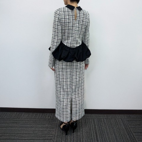 レディース　ツイードナロースカート（yuki）