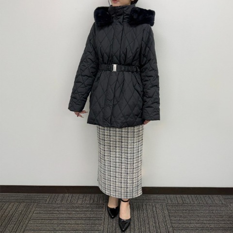 レディース　ツイードナロースカート（yuki）