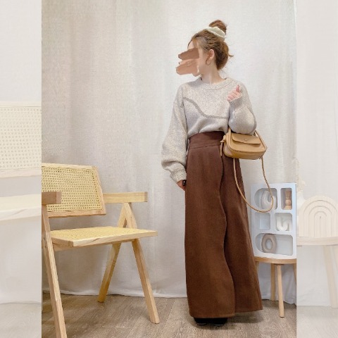 レディース　【低身長さん向け】ウェーブデザインスカート（akane）