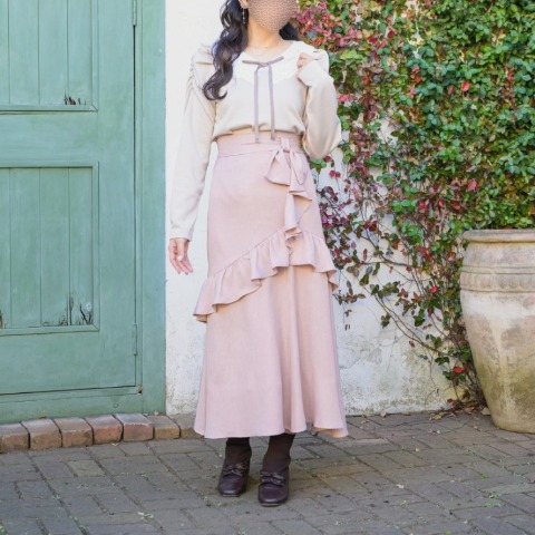 レディース　ラッフルデザインスカート（maki）
