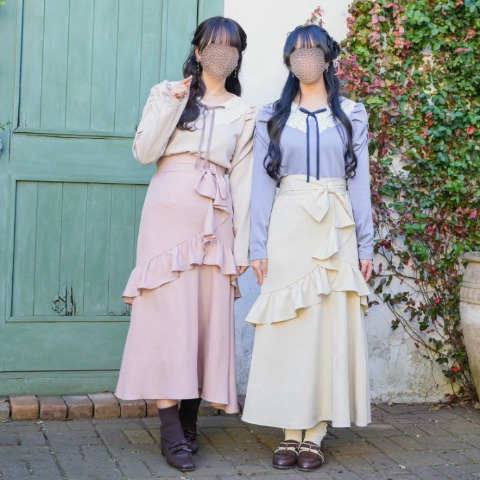 レディース　ラッフルデザインスカート（maki）