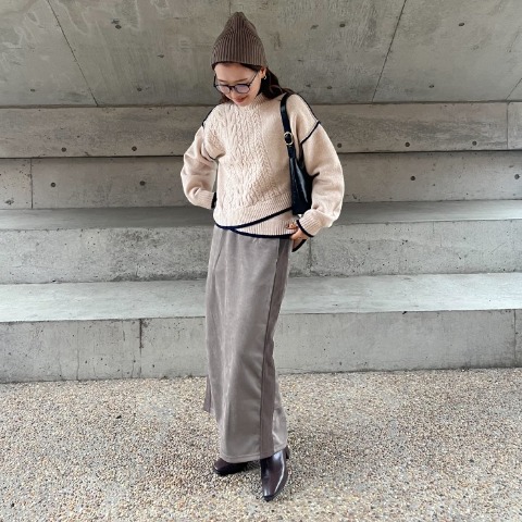 レディース　サイドラインスエポンナロースカート（YUI）