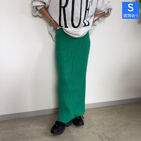 レディース　リブニットスカート（anna）