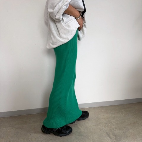 レディース　リブニットスカート（anna）