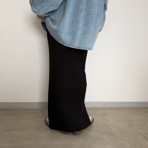 レディース　リブニットスカート（anna）