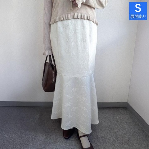 レディース　花柄マーメイドスカート（TOMO）