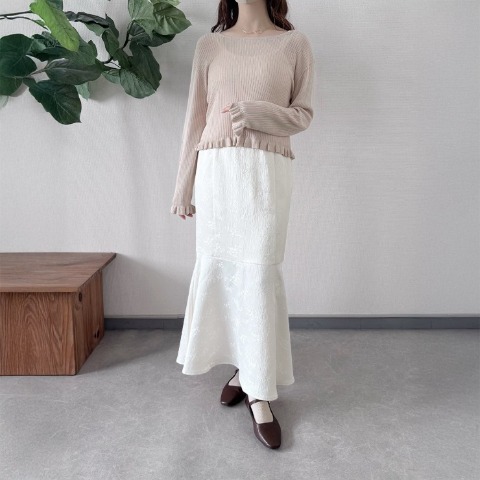 レディース　花柄マーメイドスカート（TOMO）