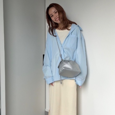 【低身長さん向け】レディース　カラーリブナロースカート（saori）