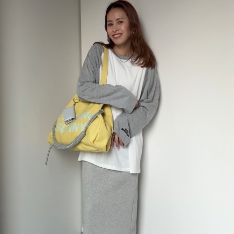 【高身長さん向け】レディース　カラーリブナロースカート（saori）