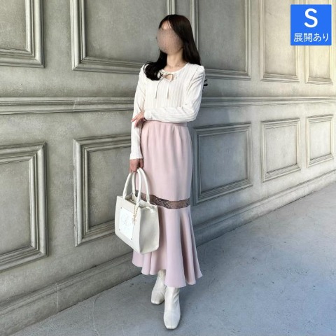 レディース　レース切り替えスカート（rei）