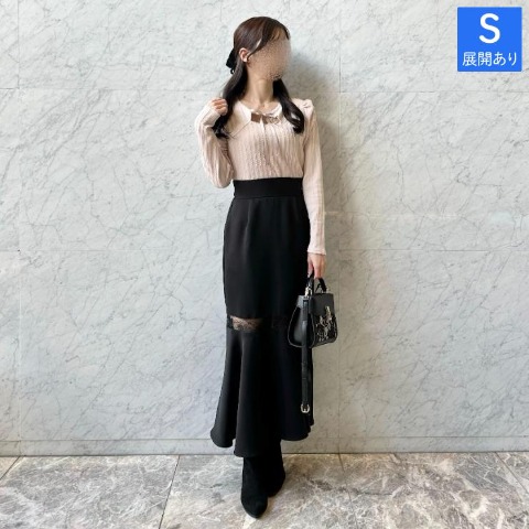 レディース　レース切り替えスカート（rei）