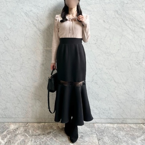 レディース　レース切り替えスカート（rei）