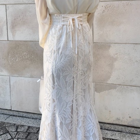 レディース　フレアレーススカート（rei）