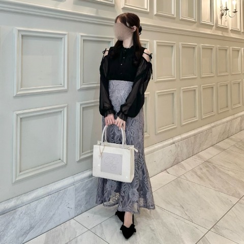 レディース　フレアレーススカート（rei）