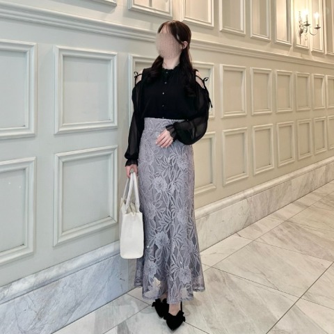 レディース　フレアレーススカート（rei）