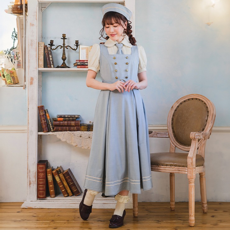 しまむら×クラロリくる実】マリンアカデミアワンピース＆ハット