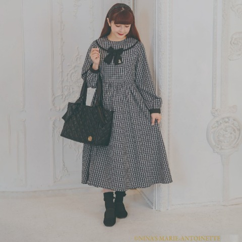 レディース　チェックワンピース（青木美沙子×NINA'S）