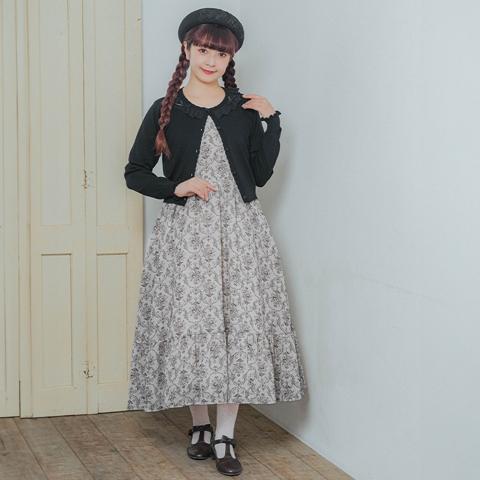 レディース　スクエアフリルワンピース（青木美沙子）