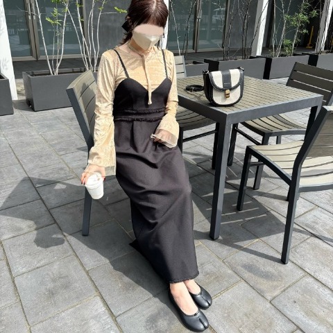 レディース　起毛キャミワンピース（TOMO）