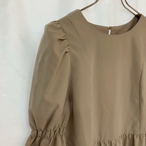 レディース　パフスリーブティアードワンピース（miyu）