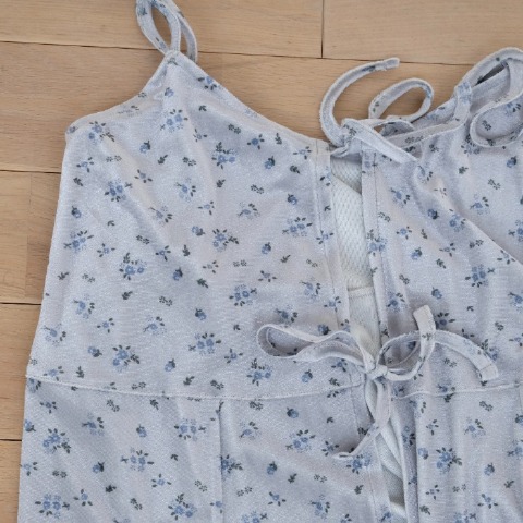 レディース　花柄ベロアチュニックキャミソール（yuki×Taiyou）