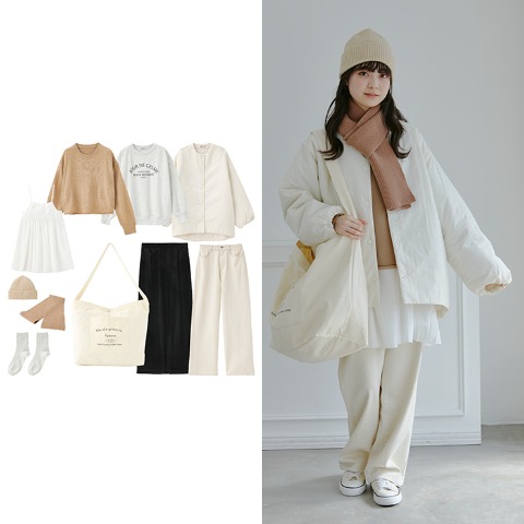 レディース　ハッピーバッグ　10点セット（choco）