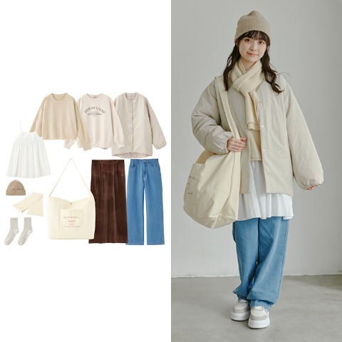 レディース　ハッピーバッグ　10点セット（choco）