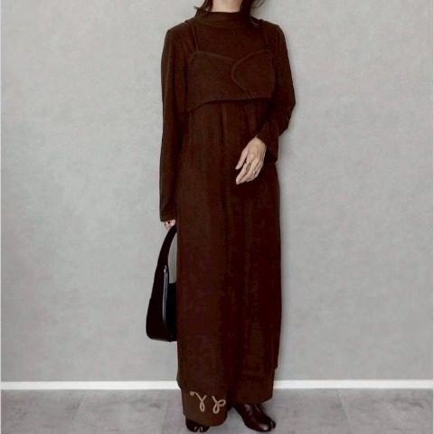 【低身長さん】レディース　ワンピース＋ビスチェ（ちゃな）