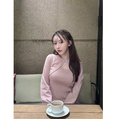 レディース　ワンピース＋カーディガンセット（ゆな）