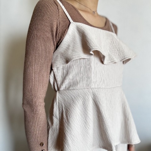 レディース　ペプラムオールインワン（yurika）