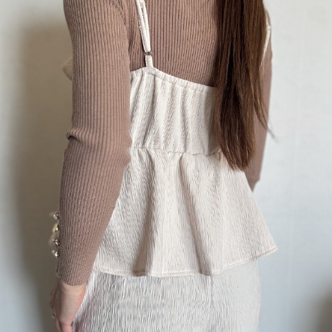 レディース　ペプラムオールインワン（yurika）