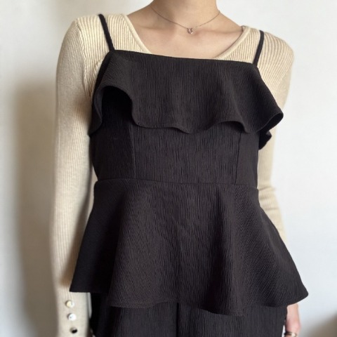 レディース　ペプラムオールインワン（yurika）