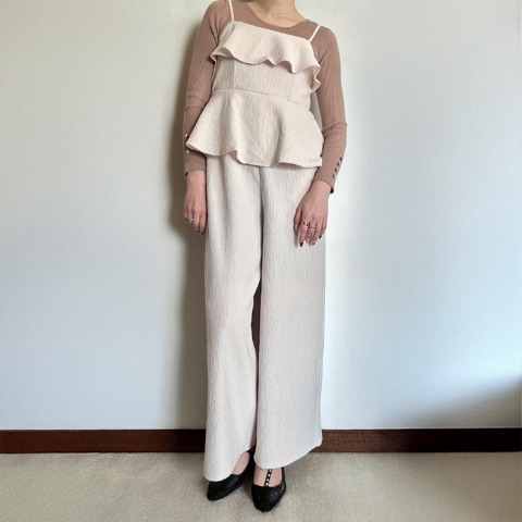 レディース　ペプラムオールインワン（yurika）