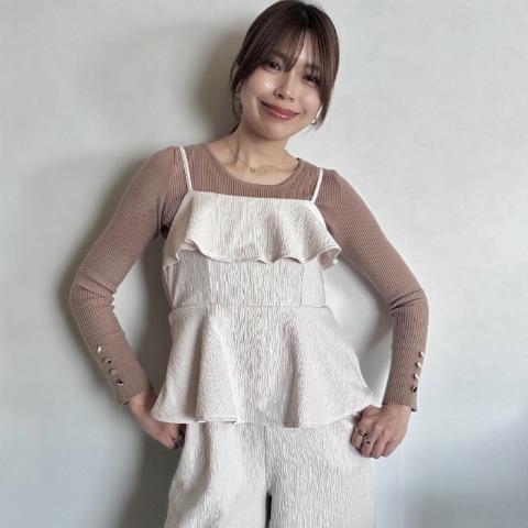 レディース　ペプラムオールインワン（yurika）