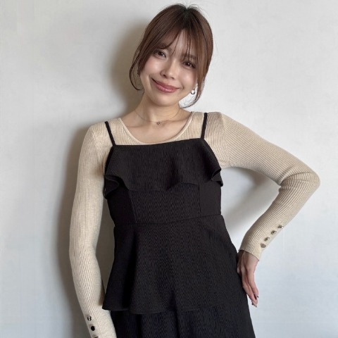 レディース　ペプラムオールインワン（yurika）