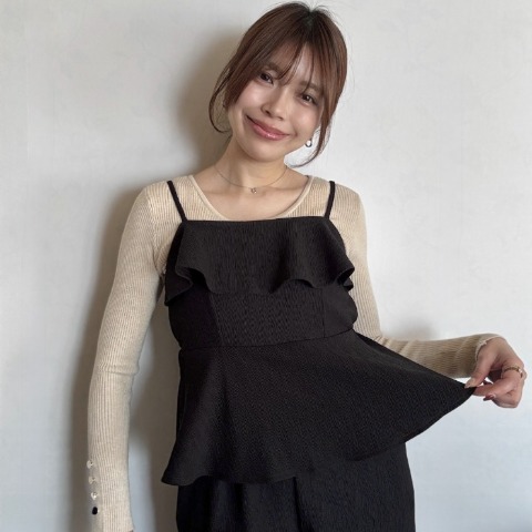 レディース　ペプラムオールインワン（yurika）