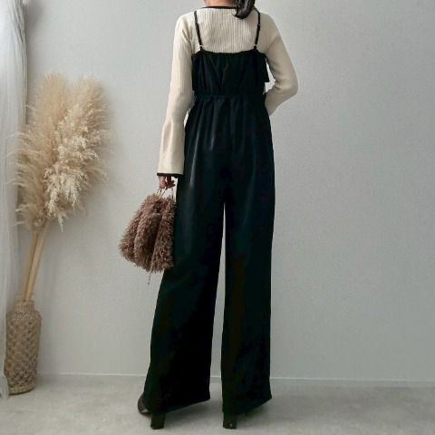 レディース　胸フリルオールインワン（misato）