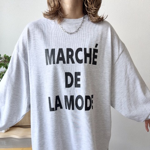 レディース　ビッグシルエットロゴプルオーバー（mayo）