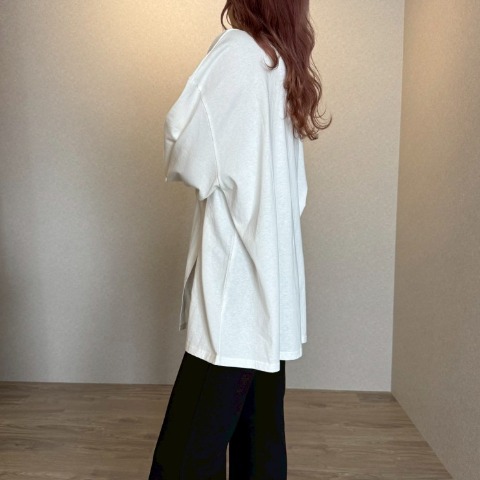 レディース　アシメスリットプルオーバー（SANA）