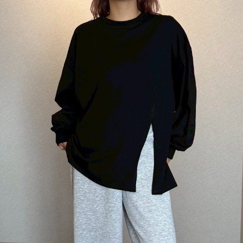 レディース　アシメスリットプルオーバー（SANA）